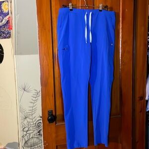 large-tall blue figs scrub pants